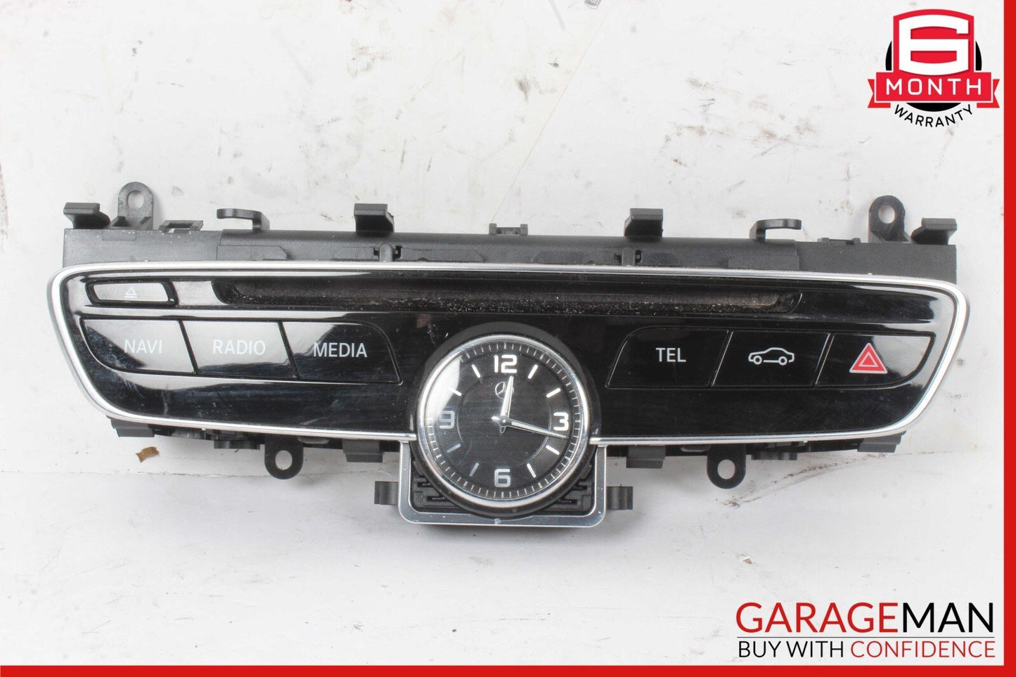 15-18 Mercedes W205 C300 C400 Center Dashboard Hazard Control Switch w/ Clock