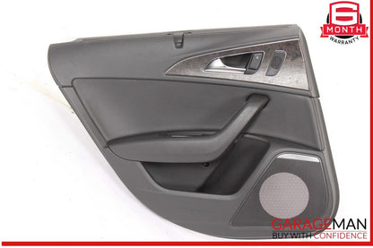 12-18 Audi A6 Rear Left Driver Side Interior Door Trim Panel Cover Assembly OEM