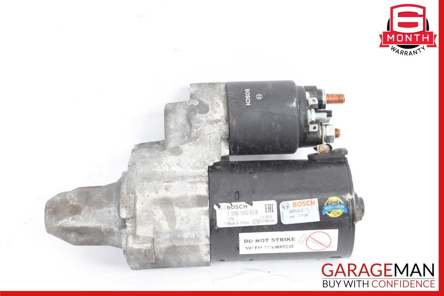 03-11 Mercedes W221 S550 SLK350 E350 Bosch Engine Starter Motor Unit 1986S00678