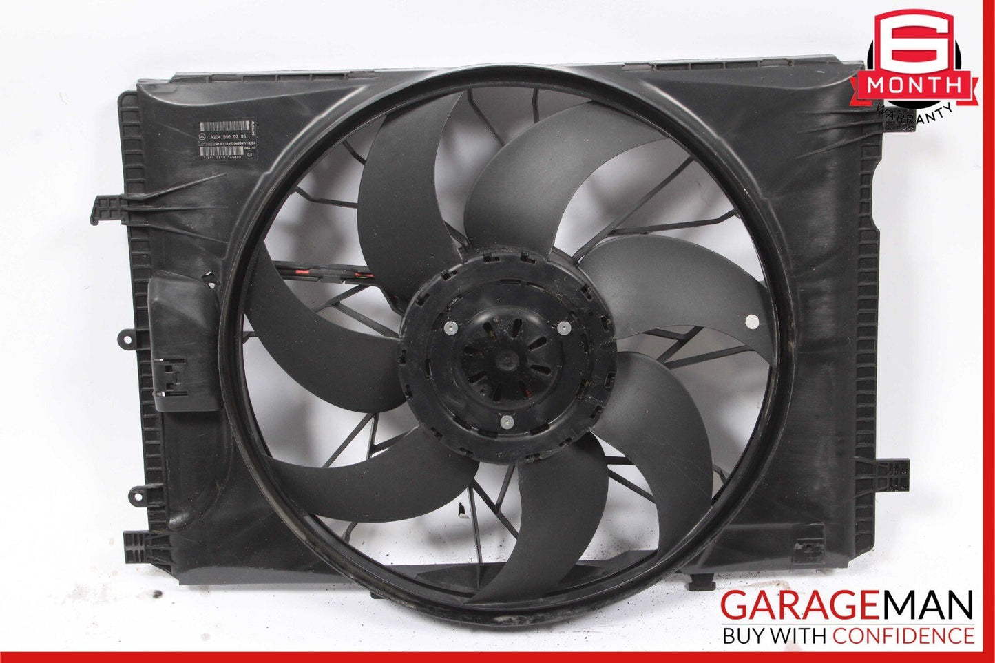 08-18 Mercedes GLK350 C350 Engine Radiator Cooling Fan Motor Shroud Assembly