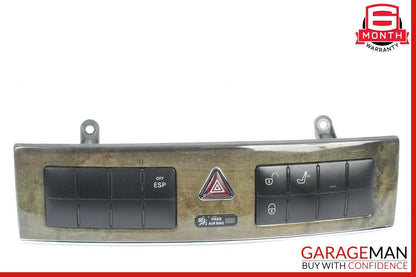 05-07 Mercedes W203 C230 Hazard Light Door Lock Switch Control Module Walnut