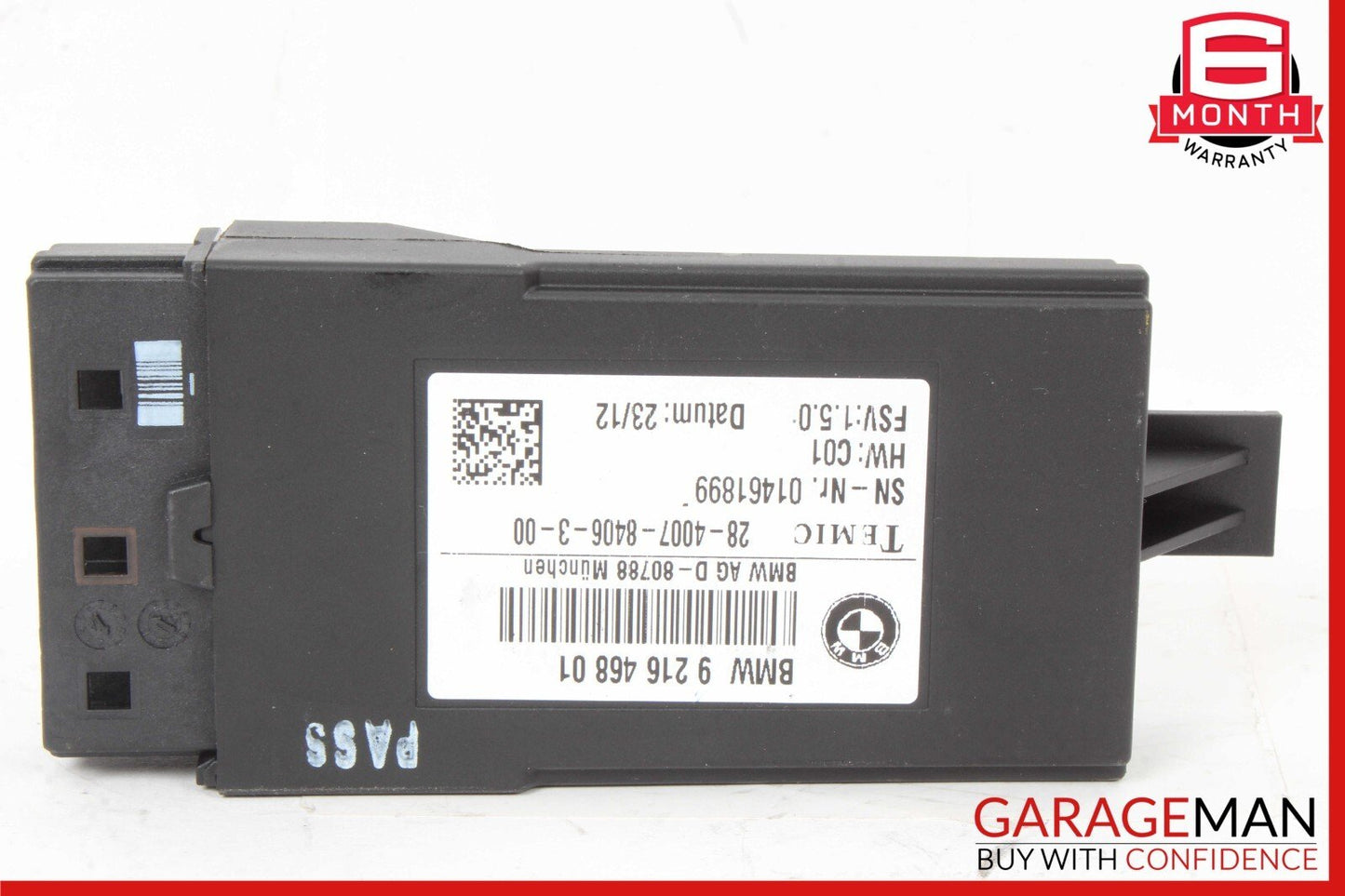 11-16 BMW 528i 535i 550i SEAT CONTROL MODULE COMPUTER 921646801 OEM