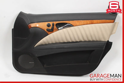 07-09 Mercedes W211 E350 Front Right Complete Interior Door Panel Assembly Beige