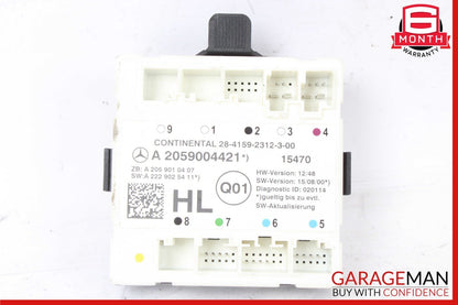 16-19 Mercedes W205 C300 C350e Rear Left Side Door Control Module Unit OEM
