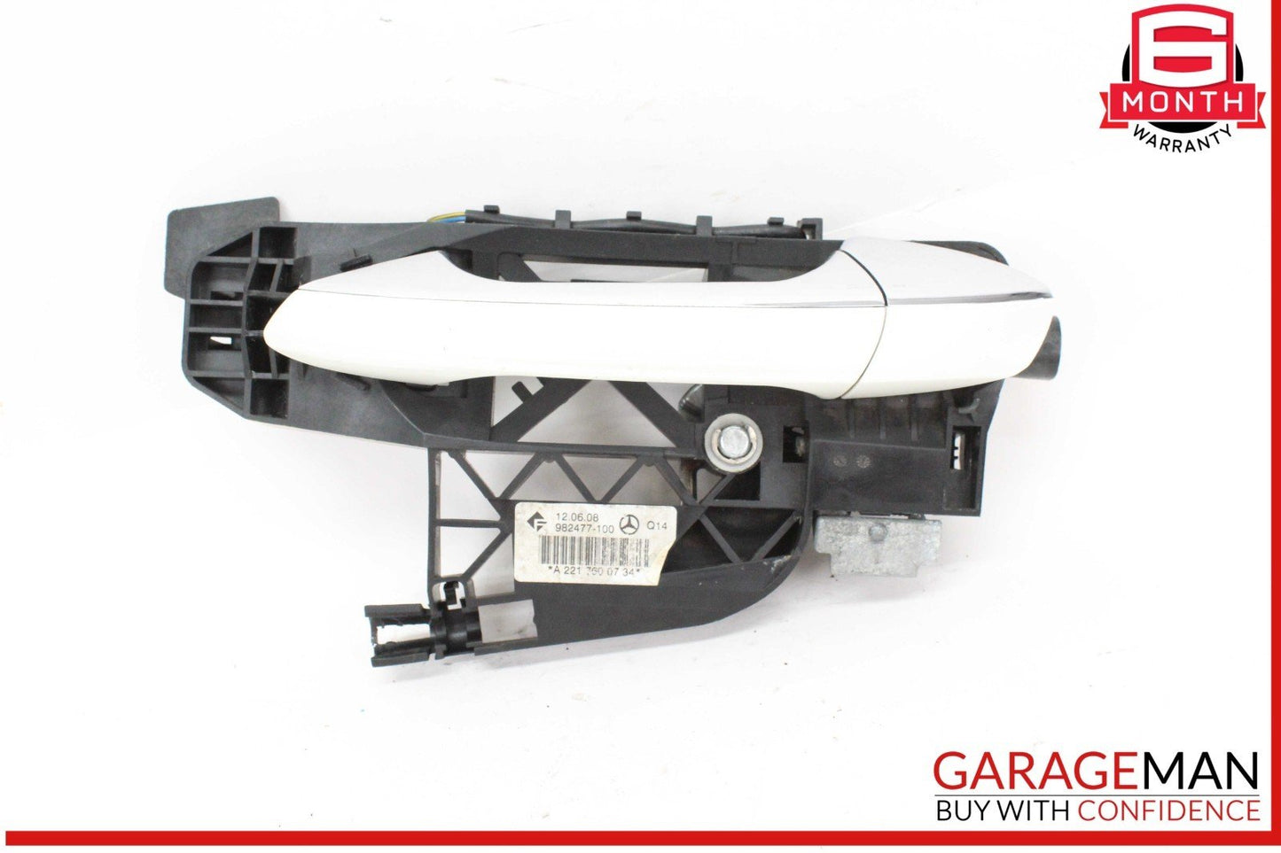 07-13 Mercedes W221 S550 Rear Left Driver Side Exterior Door Handle White OEM