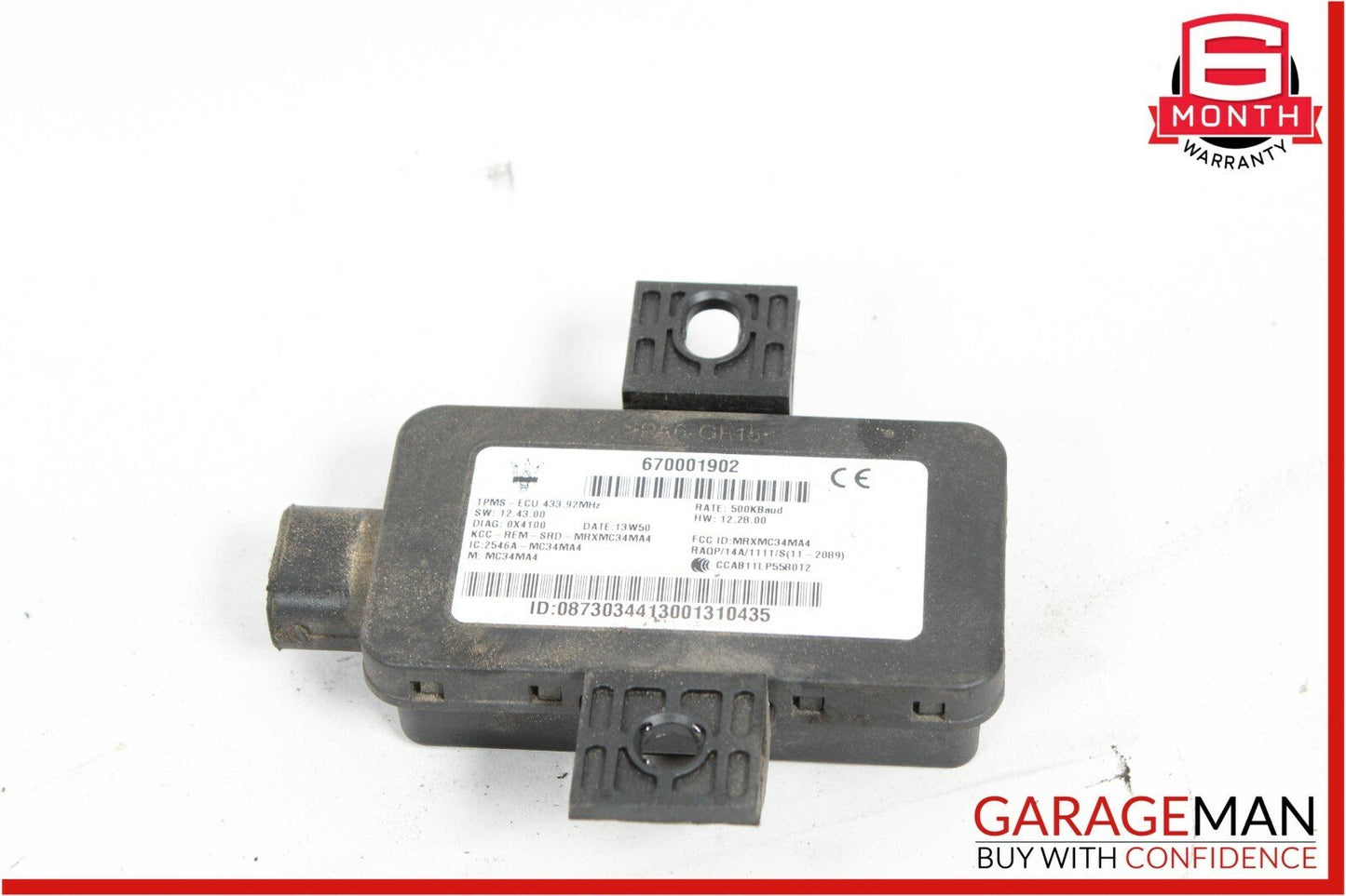 14-17 Maserati Ghibli TPMS Tire Pressure Monitoring Control Module Unit