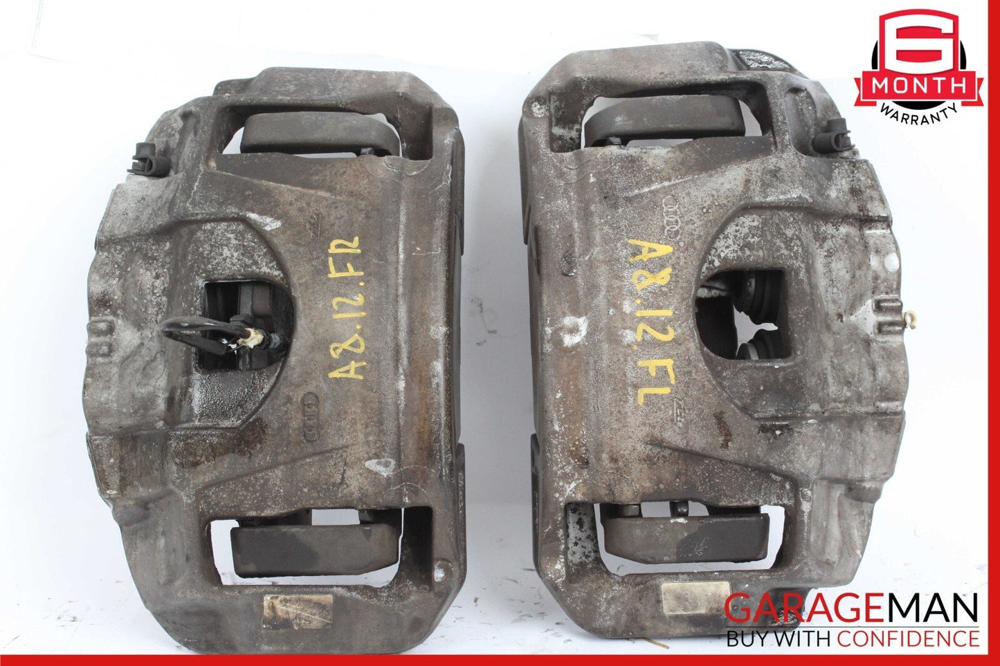 11-18 Audi A8 Quattro Front Left & Rear Right Brake Calipers 4H0615124B OEM