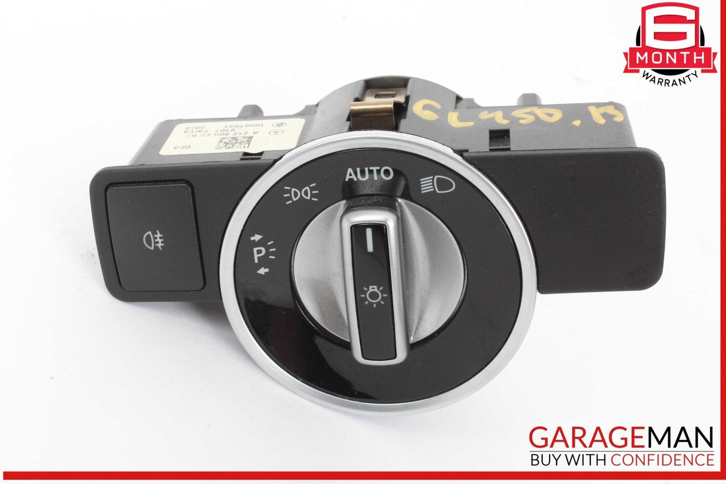 08-20 Mercedes X166 GL450 Headlight Fog Light Switch Control Module OEM