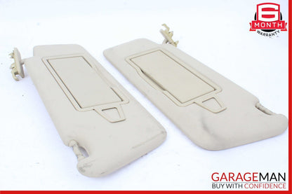 08-14 Mercedes W204 C280 Front Right & Left Side Sunvisor Sun Visor Set Beige