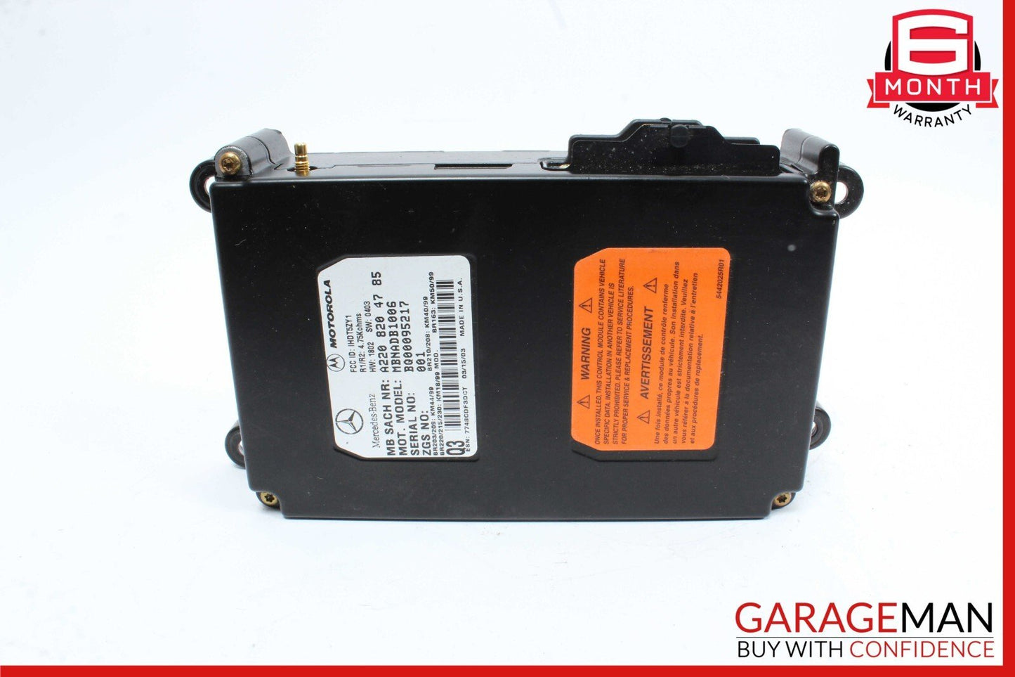 00-06 Mercedes SL500 CL500 S55 AMG Voice Phone Communication Control Module Q3