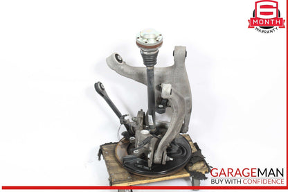 11-18 Audi A8 Rear Left Spindle Knuckle Wheel Hub w/ Control Arms & Shaft OEM