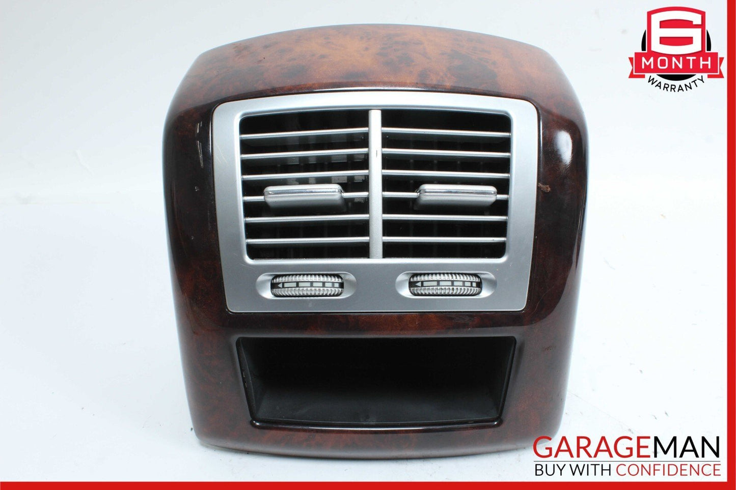 07-13 Mercedes W221 S550 Rear Center Console AC A/C Air Vent Trim Assembly Wood