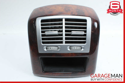 07-13 Mercedes W221 S550 Rear Center Console AC A/C Air Vent Trim Assembly Wood