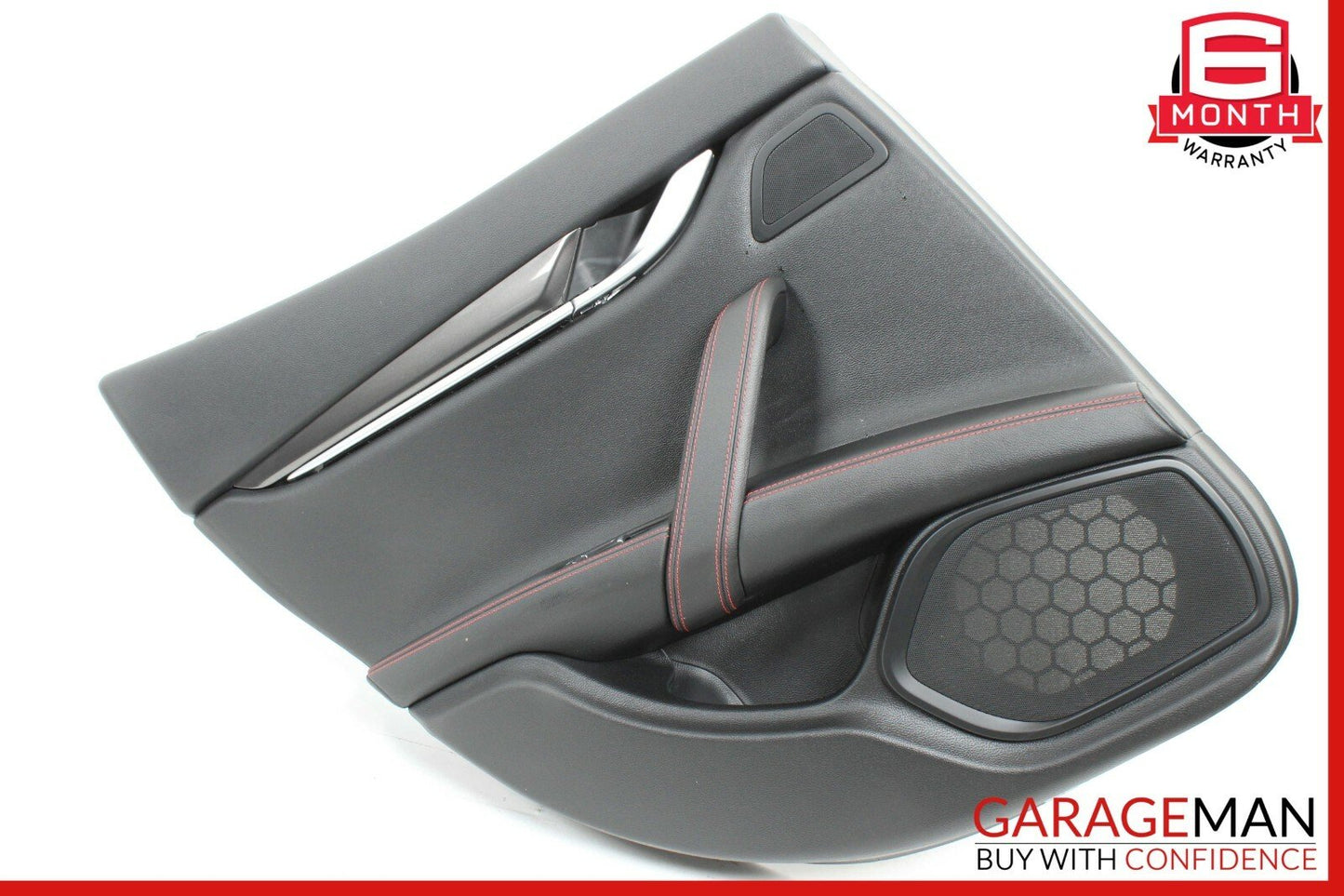 14-17 Maserati Ghibli Rear Left Side Complete Interior Door Panel Cover Black