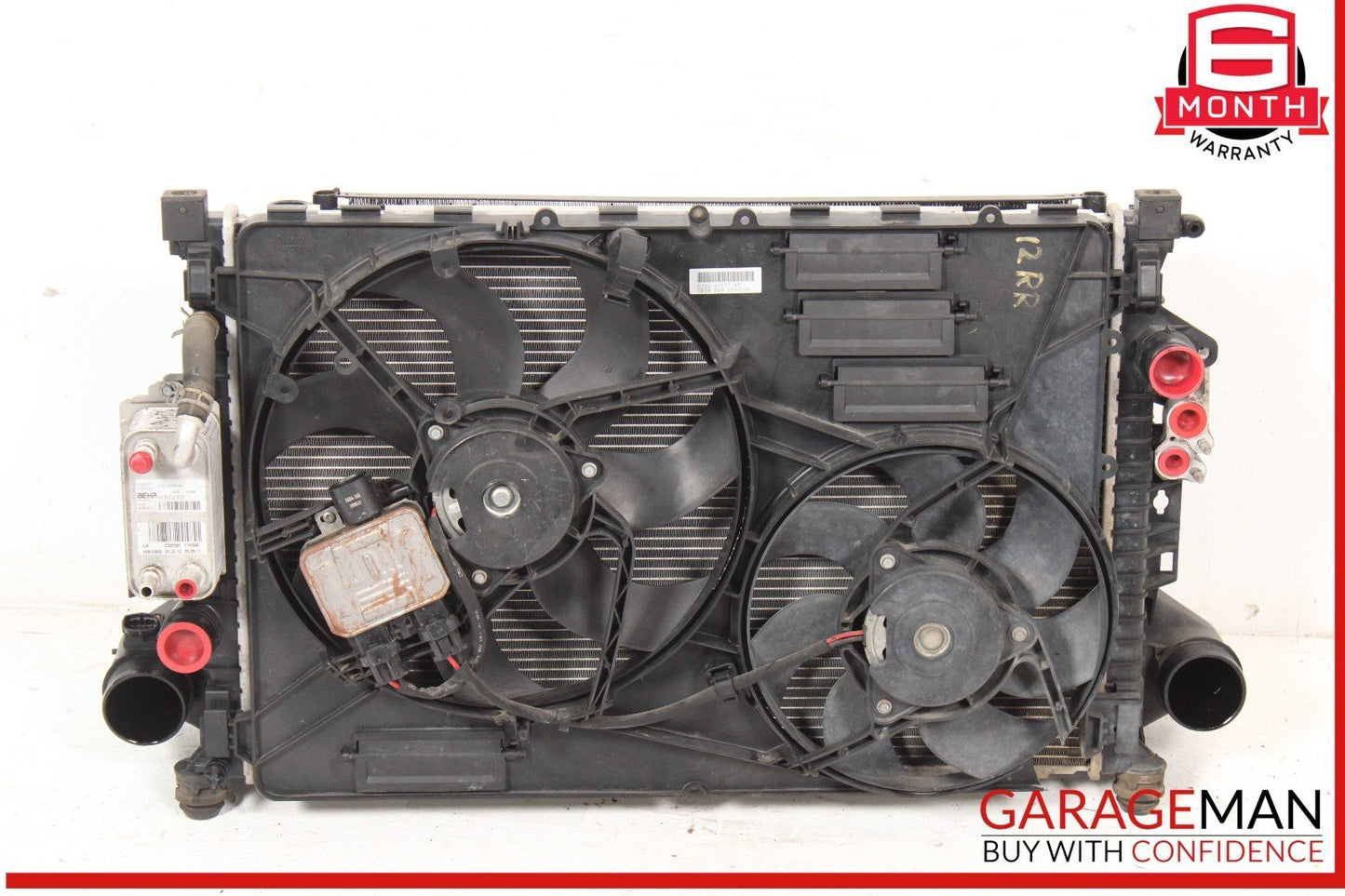 12-17 Range Rover Evoque 2.0L Engine Radiator A/C Condenser Assembly OEM