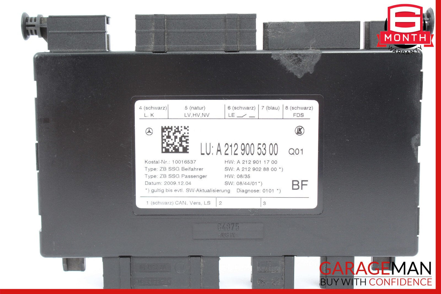 Mercedes W212 E550 SLK250 C350 Seat Control Module Front Right Side OEM