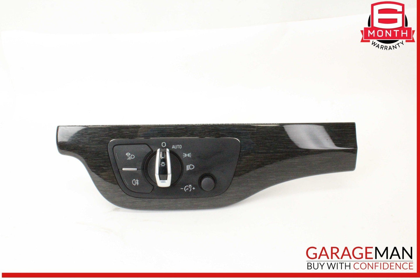 17-19 Audi Q7 Front Dash Trim w/ Head Light Lamp Control Switch 4M1853189R OEM