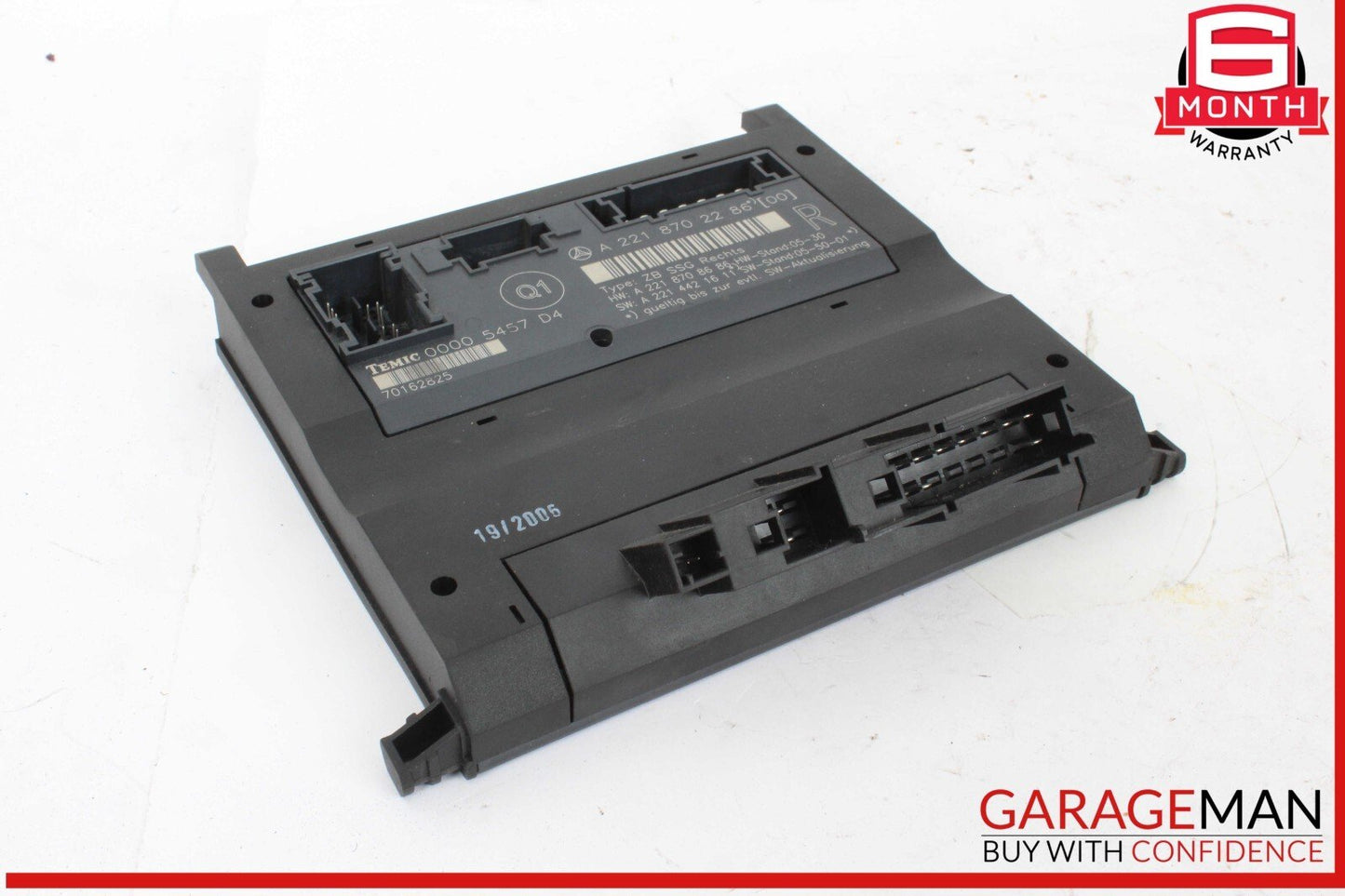 07-13 Mercedes W221 S550 Front Right Side Under Seat Control Module Unit OEM