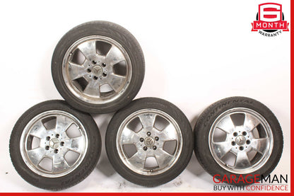 Mercedes R129 SL500 300SL 8.25 x 17 17" Wheel Rims Set Silver 1294011202 OEM