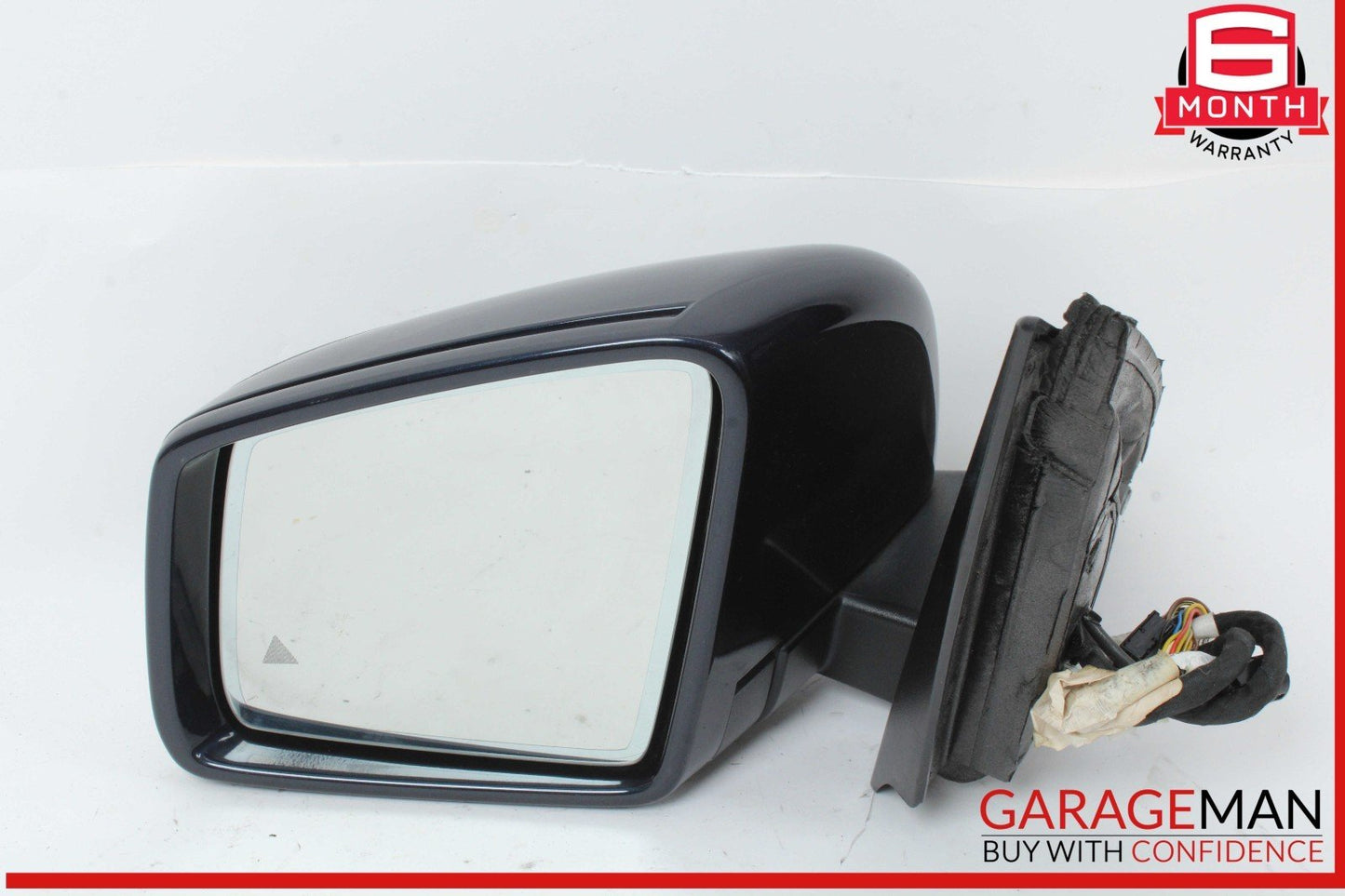 12-16 Mercedes X166 GL550 GL450 Left Side Door Rear View Mirror w/ Blind Spot