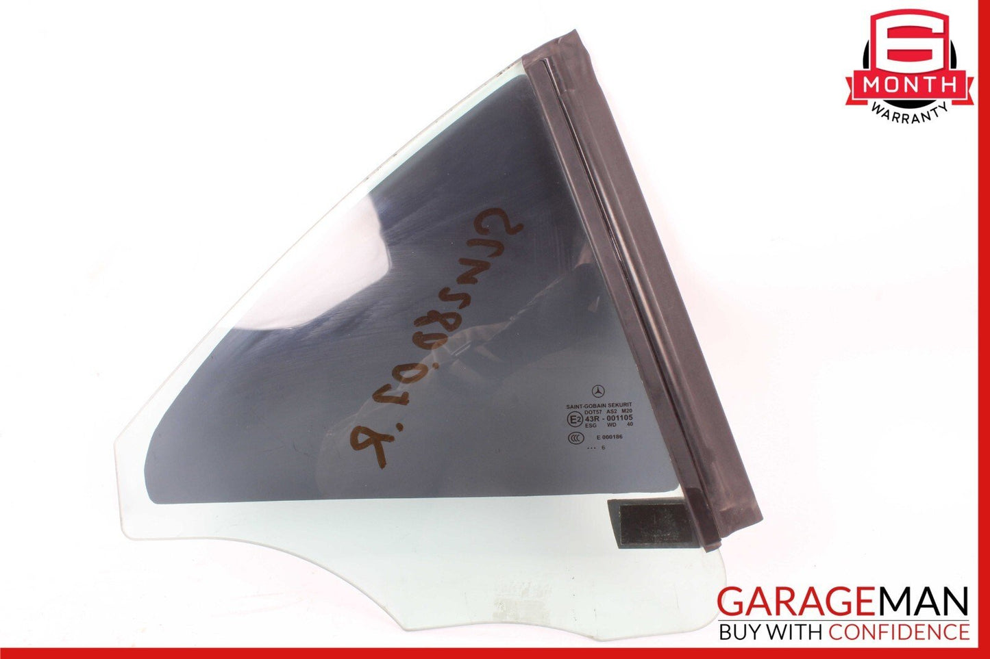 05-11 Mercedes R171 SLK280 SLK350 Rear Right Side Door Quarter Window Glass