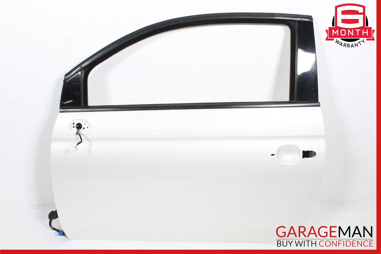 12-17 Fiat 500 Front Left Driver Side Door Shell Panel White OEM