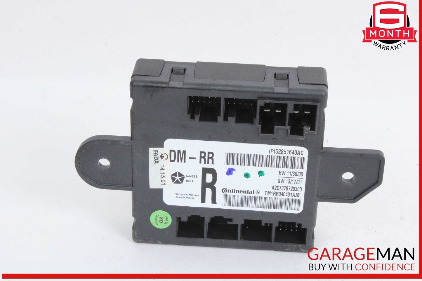 14-17 Maserati Quattroporte S Rear Right Passenger Side Door Control Module Unit