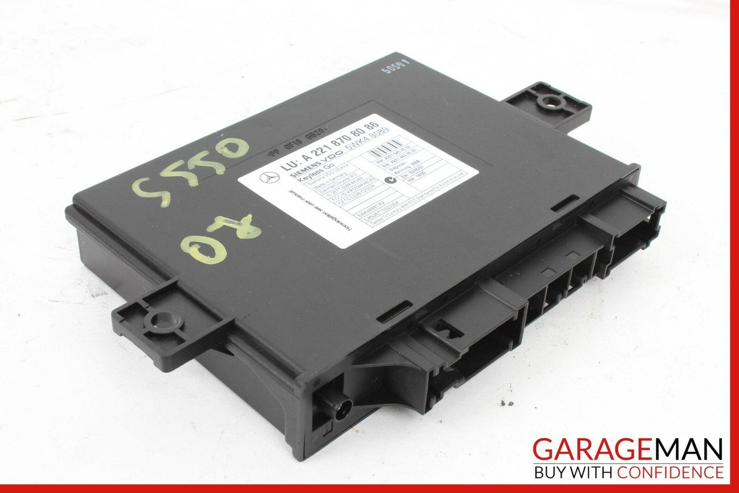 07-13 Mercedes W221 S550 S63 AMG Door Keyless Go Control Module 2218708086 OEM