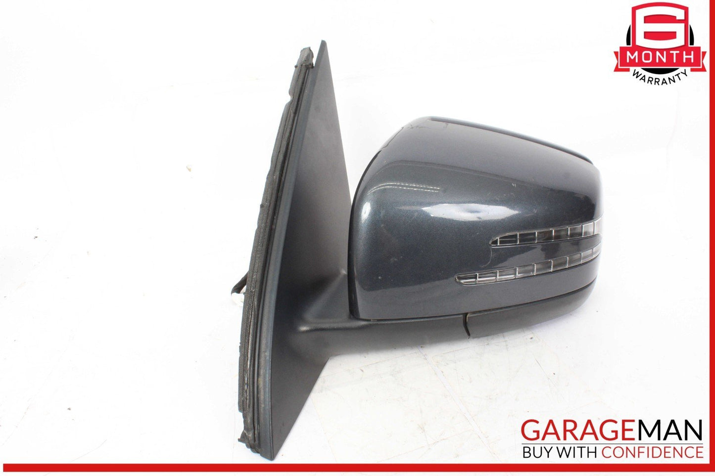 12-16 Mercedes X166 GL450 Front Left Side Door Rear View Mirror w/ Blind Spot