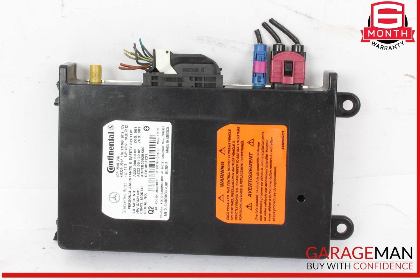 12-20 Mercedes W218 CLS550 SL400 GLA250 Communication Control Module Unit OEM