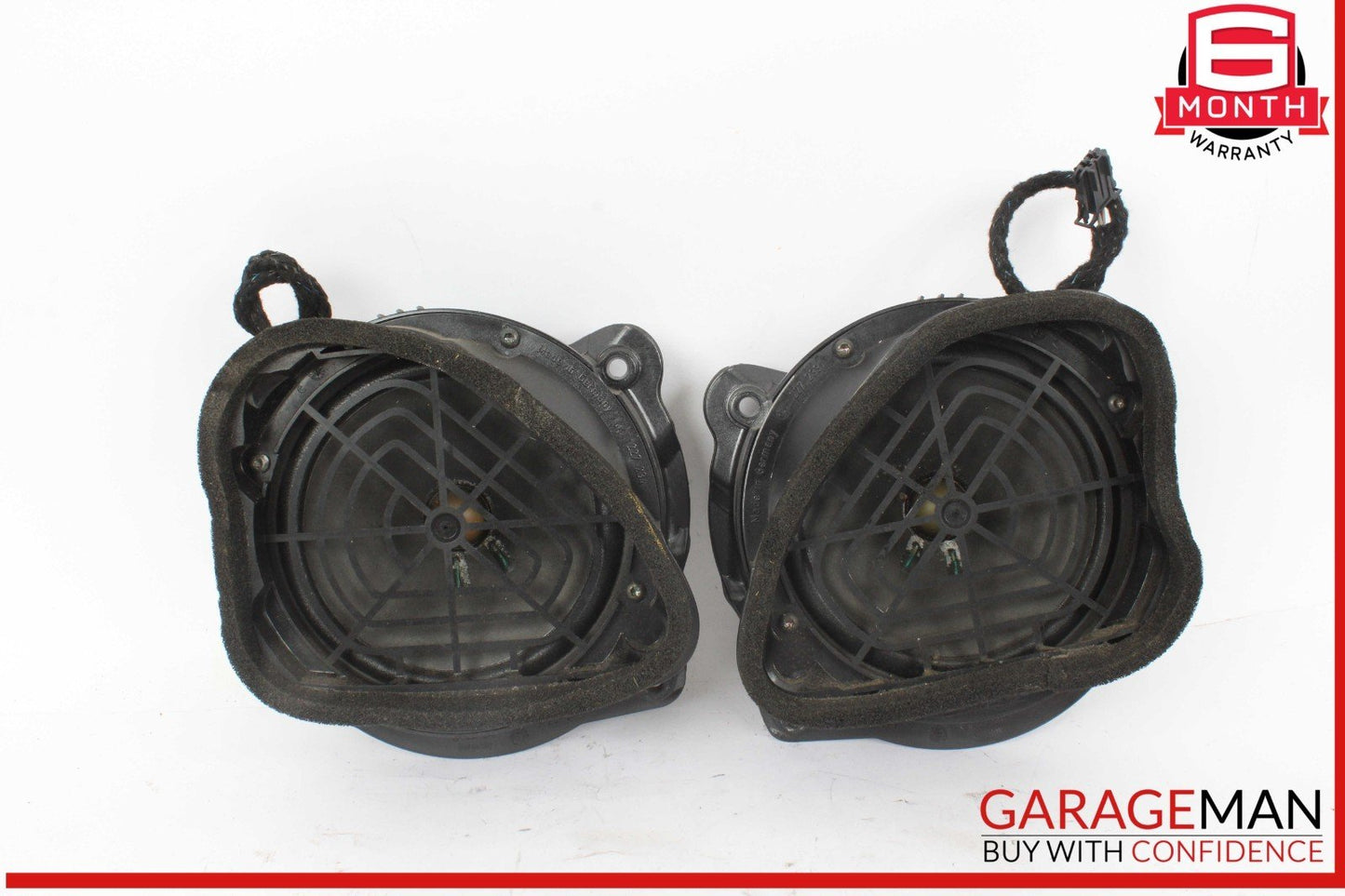 97-04 Mercedes R170 SLK320 Front Right & Left Side Door Sound Speakers Set of 2