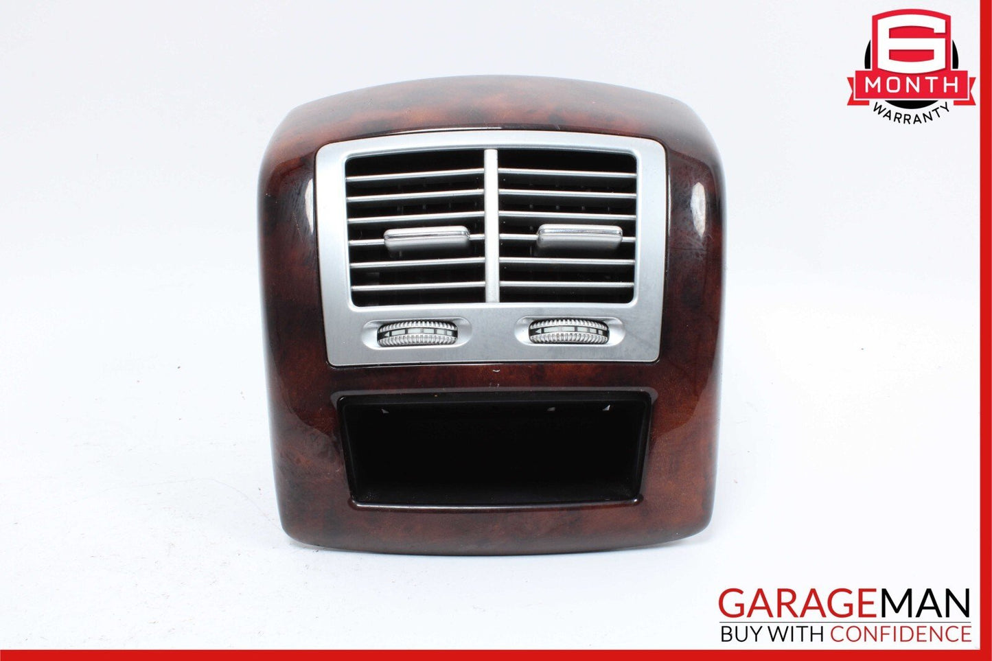 07-13 Mercedes W221 S550 Rear Center Console AC A/C Air Vent Trim Wood OEM