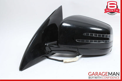 11-13 Mercedes W251 R350 Front Driver Left Side Mirror Door Rear View Black OEM