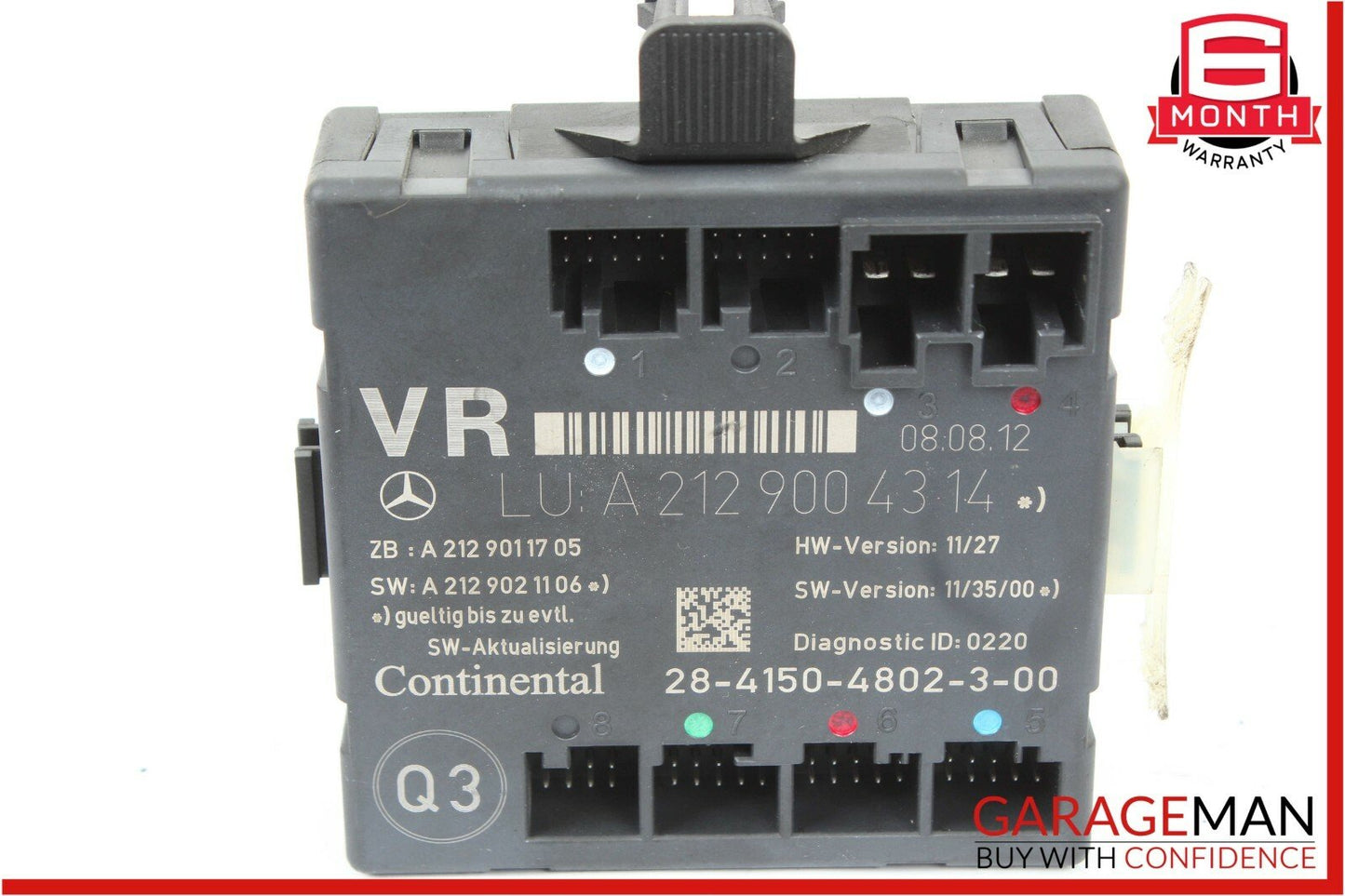 08-14 Mercedes W204 C300 C350 Front Right Side Door Control Module Unit