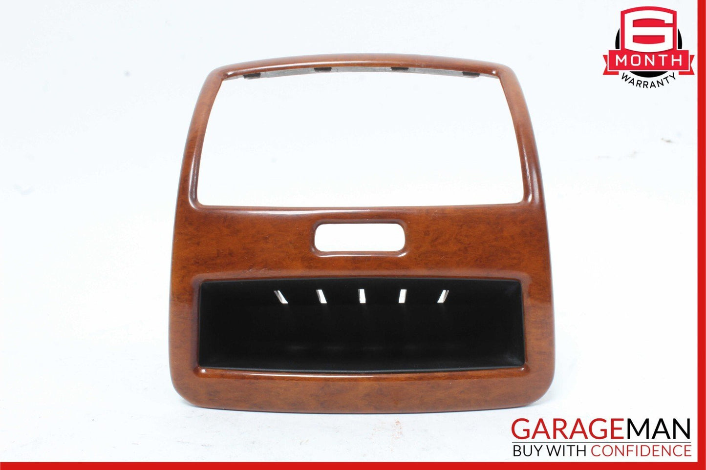 00-06 Mercedes W220 S430 S600 S55 Rear Center Console A/C Air Vent Trim Wood OEM