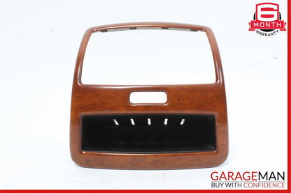 00-06 Mercedes W220 S430 S600 S55 Rear Center Console A/C Air Vent Trim Wood OEM