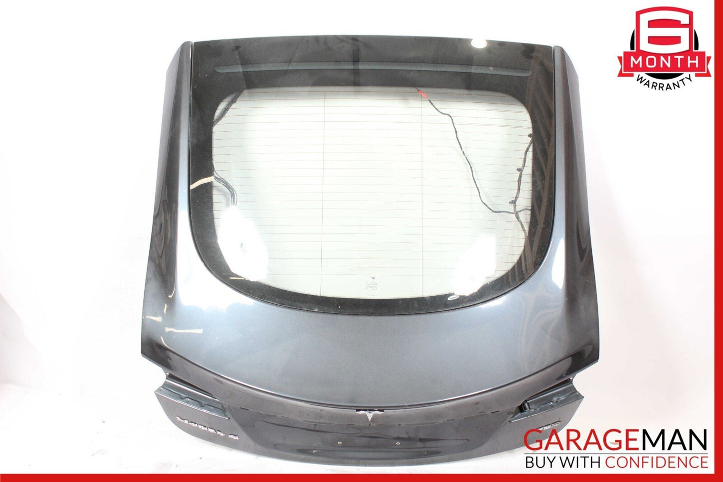 12-20 Tesla Model S Rear Liftgate Tailgate Hatch Trunk Lid Shell Glass Gray OEM