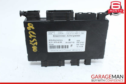 03-12 Mercedes-Benz CLS500 W219 Seat Control Module Left Side 2118700526 OEM