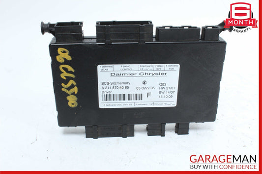 03-12 Mercedes-Benz CLS500 W219 Seat Control Module Left Side 2118700526 OEM