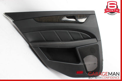 12-14 Mercedes W218 CLS550 Rear Left Side Interior Door Panel Cover Assy Black