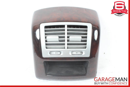 07-13 Mercedes W221 S550 Rear Center Console AC A/C Air Vent Trim Panel Wood OEM