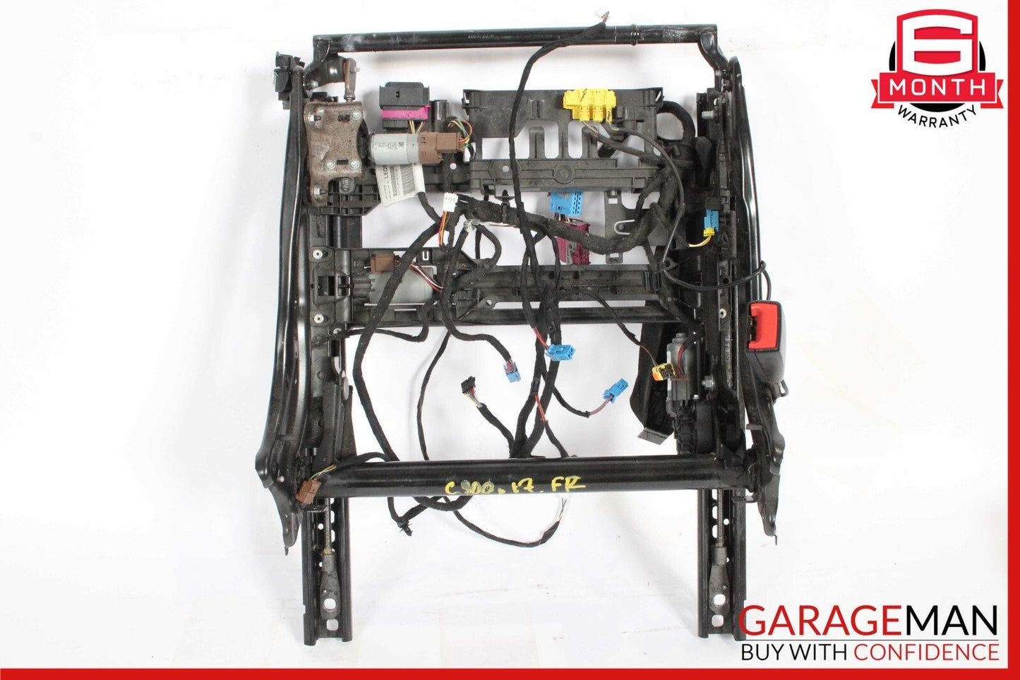 15-20 Mercedes W205 C300 Front Left Lower Bottom Seat Track Rail Motor Assembly