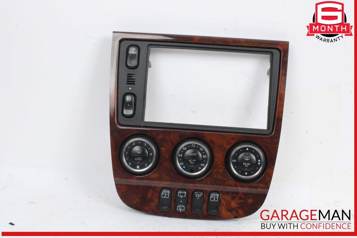 02-05 Mercedes W163 ML320 Center Console AC Climate Control Switch w/ Trim OEM