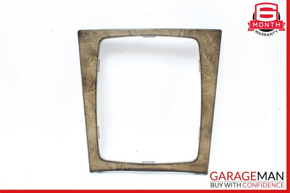 08-14 Mercedes W204 C350 Center Console Gear Shifter Trim Cover Panel Bezel Wood