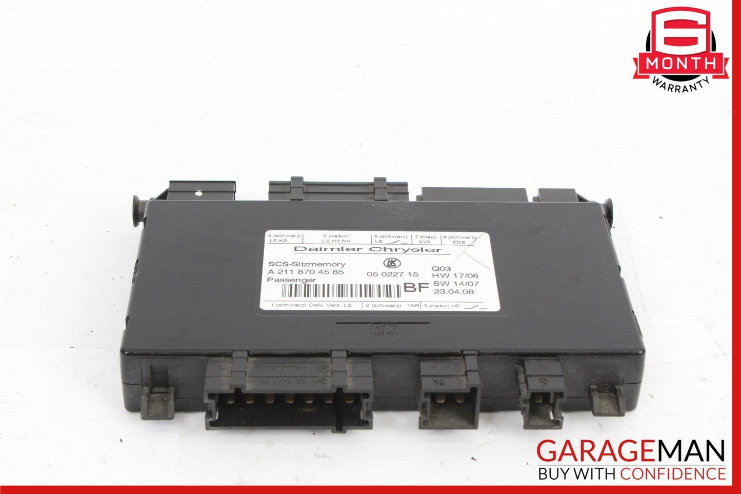 03-12 Mercedes GL450 ML350 CLS500 CLS63 AMG Front Right Seat Control Module