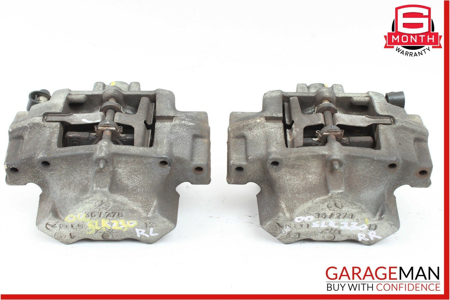 97-04 Mercedes R170 SLK230 Rear Left & Right Side Brake Caliper Calipers Set