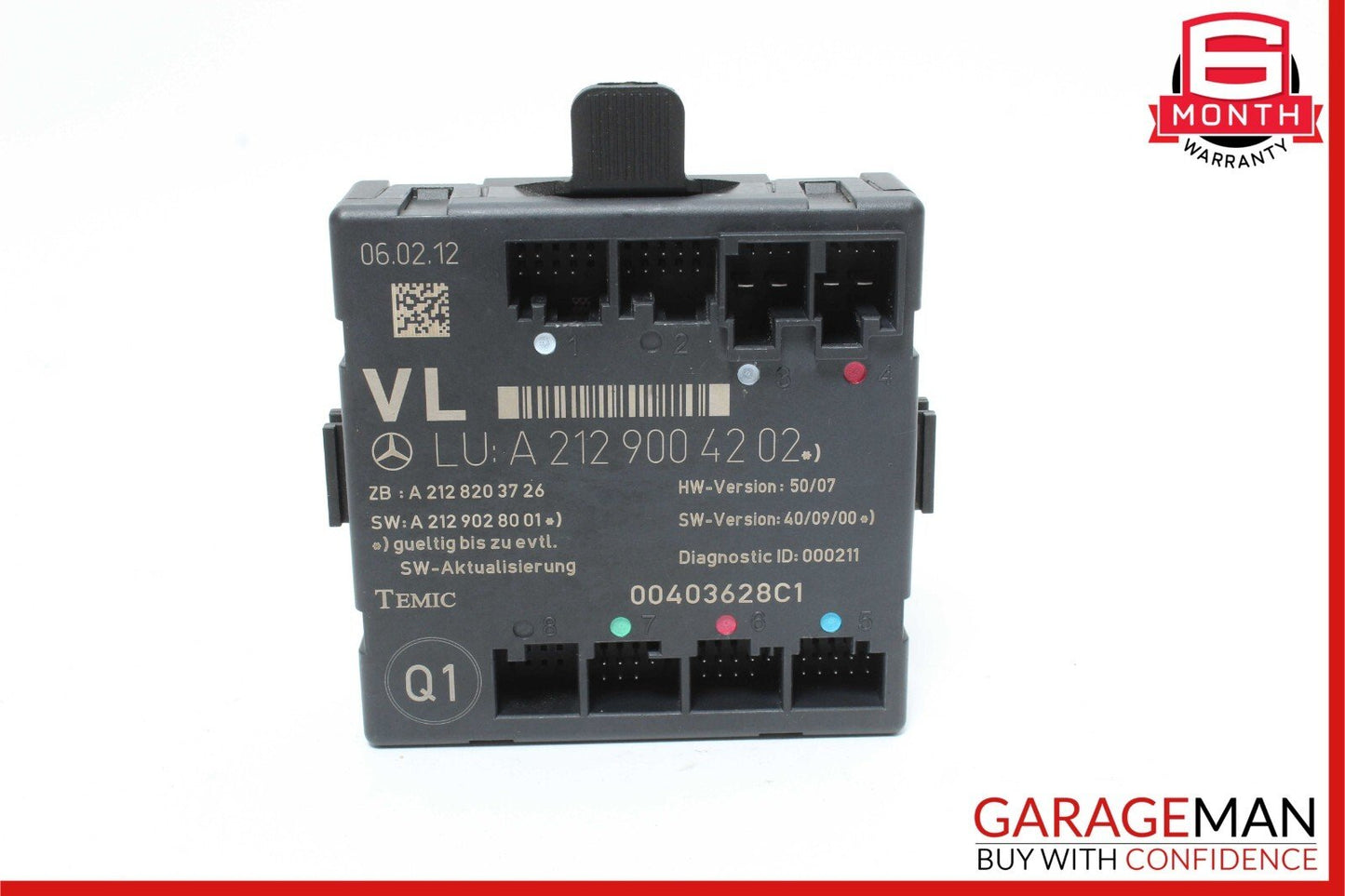 08-18 Mercedes W204 C250 C300 E350 Front Left Side Door Control Module Unit