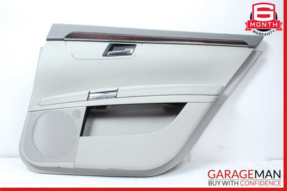 10-13 Mercedes W221 S550 S500 Rear Right Passenger Interior Door Panel Grey OEM