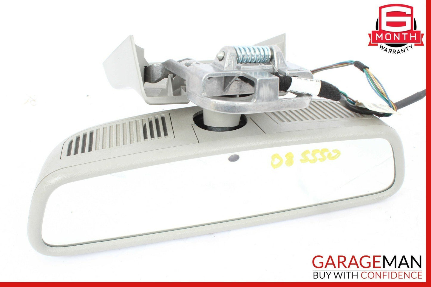 07-09 Mercedes W221 S550 Interior Top Upper Rear View Mirror Assembly Grey