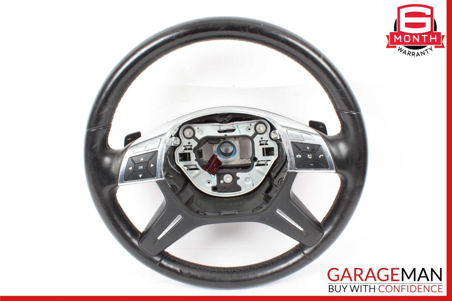 12-16 Mercedes W166 ML350 GL450 Driver Steering Wheel w/ Paddle Shifters OEM
